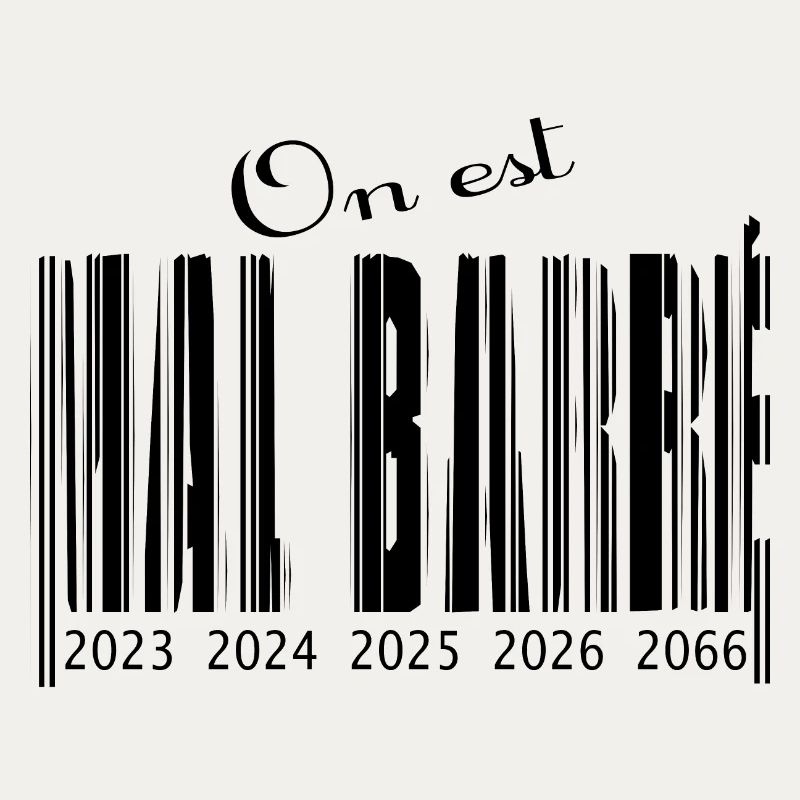Schlecht durchgestrichener Barcode