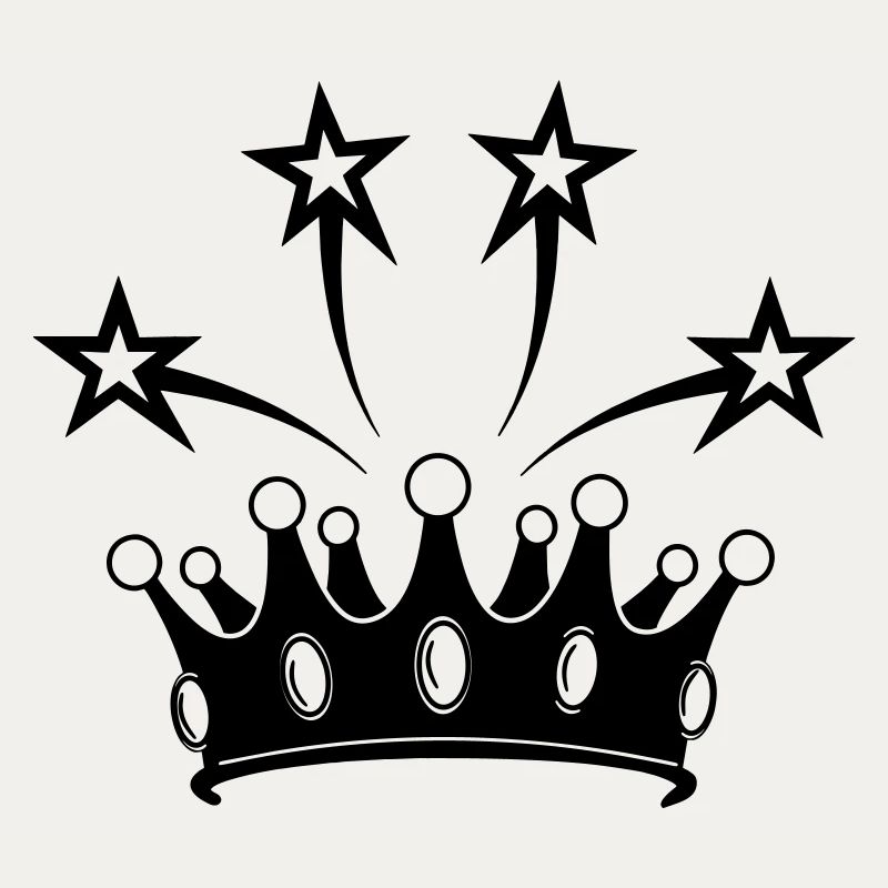 Couronne avec étoiles