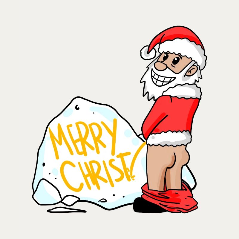 Weihnachtsmann lustig