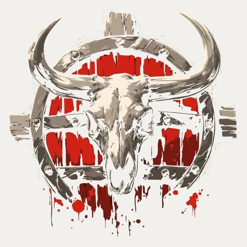 Bison-Schädel