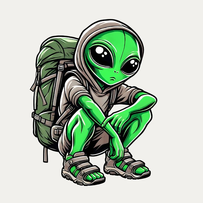 Conception de routard extraterrestre