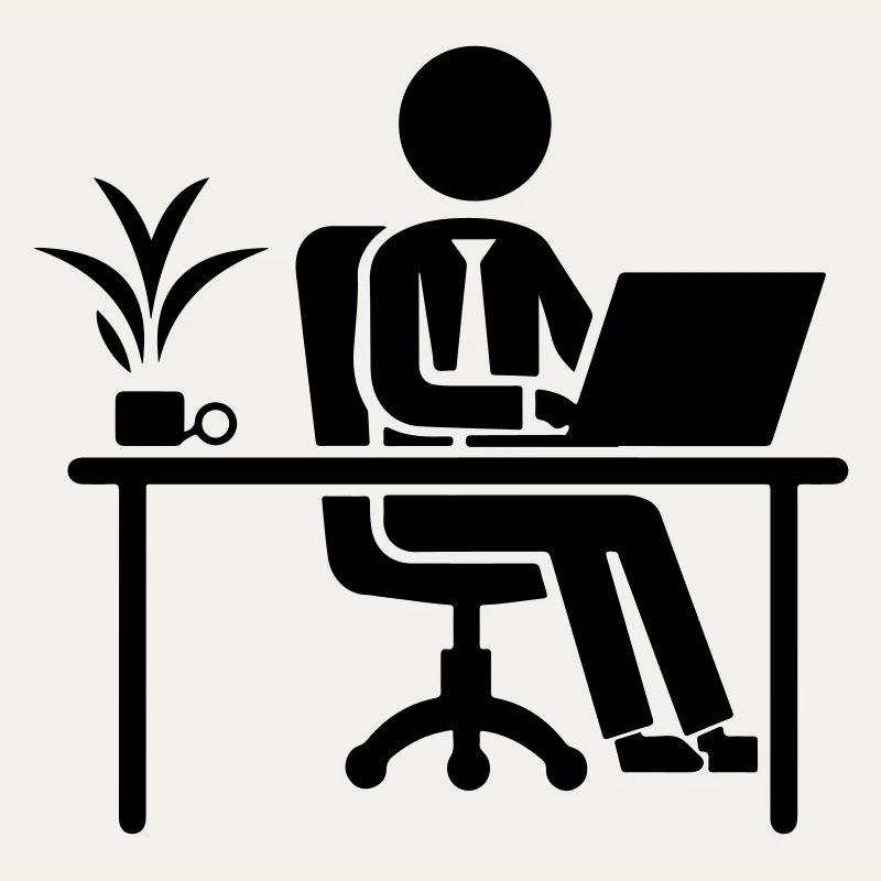 Arbeiter Computer Job Schreibtisch