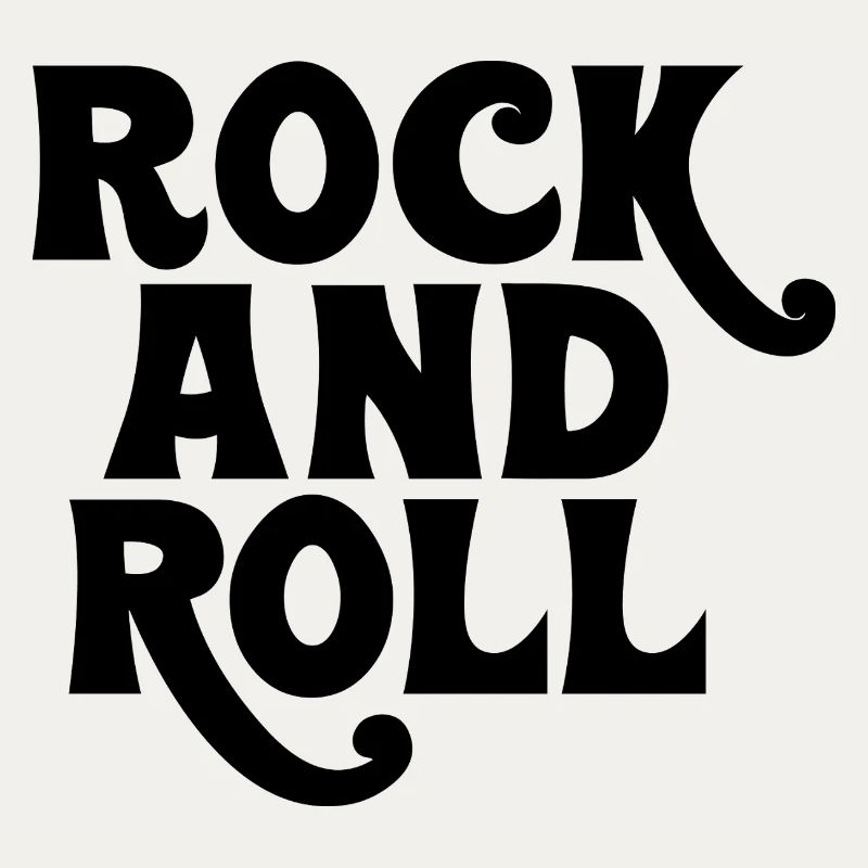 Rock and Roll bold logo design