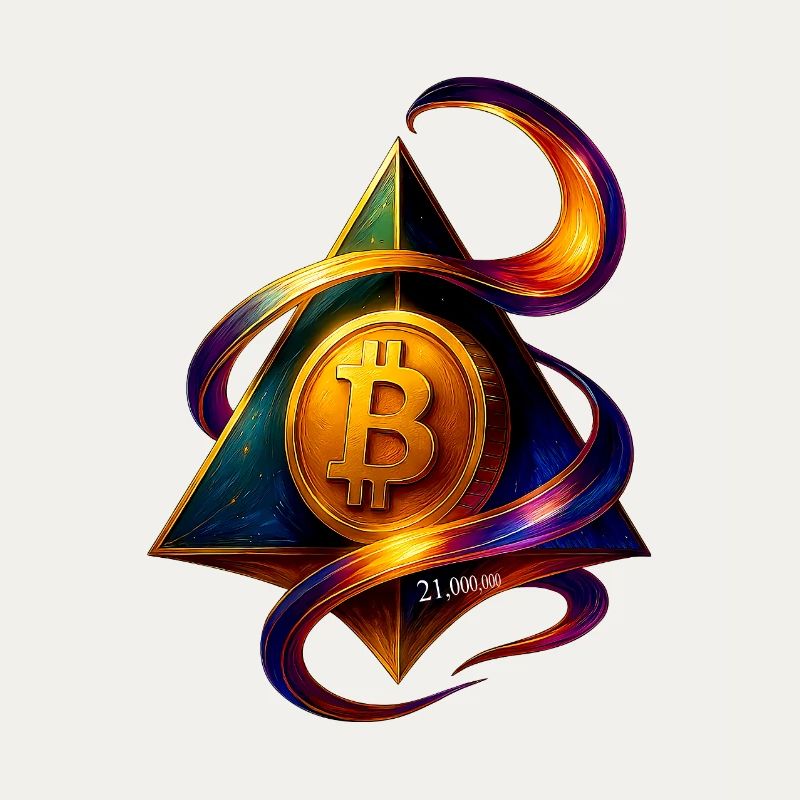 Conception créative Bitcoin et Blockchain