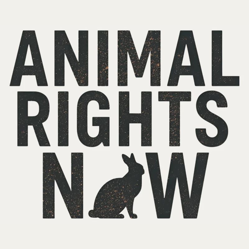 Animal Rights Now Déclaration Typographie