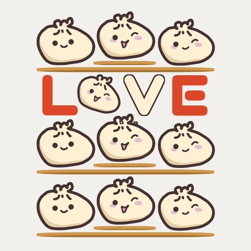 Dumpling Love Pattern
