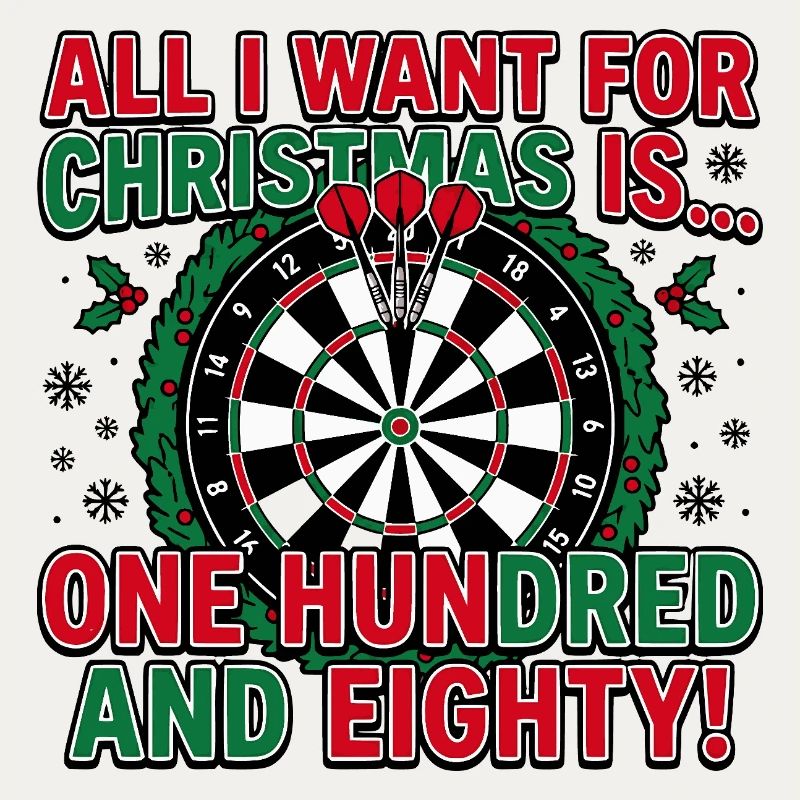 Darts Christmas, 180 onehundred eighty