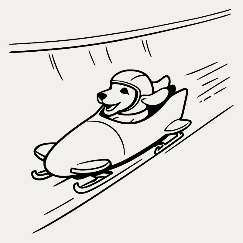 dackel eis bob kanal line art