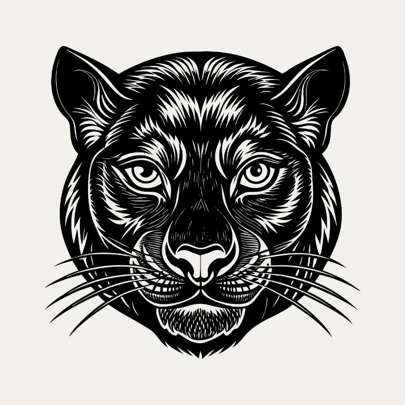 Visage de panthère