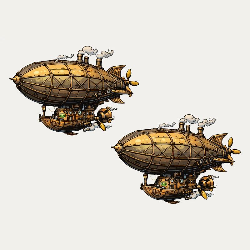 Steampunk Luftschiffe Zeppelin