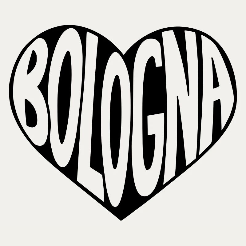 Typographie du cœur de Bologne