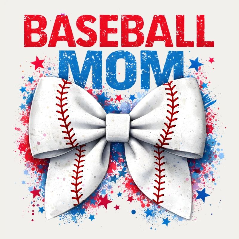 Lebendige Baseball-Bogen-Mama-Süße Spieltag-Ästhetik