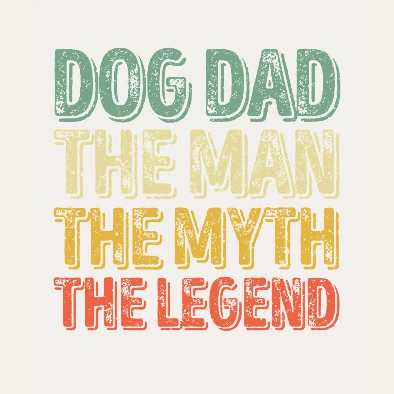 Dog Dad Legend Gradient Tee