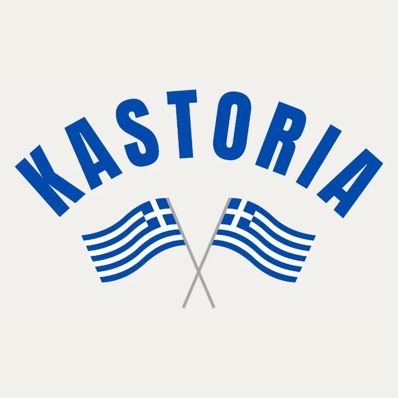 Drapeaux grecs de Kastoria