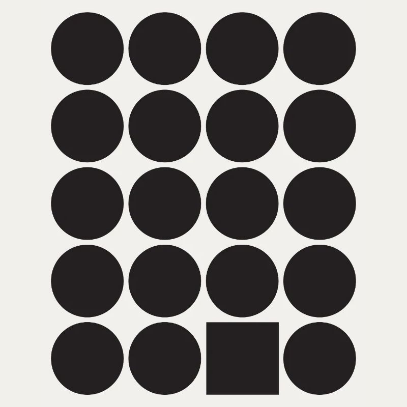 Geometric Dot Grid with a Square