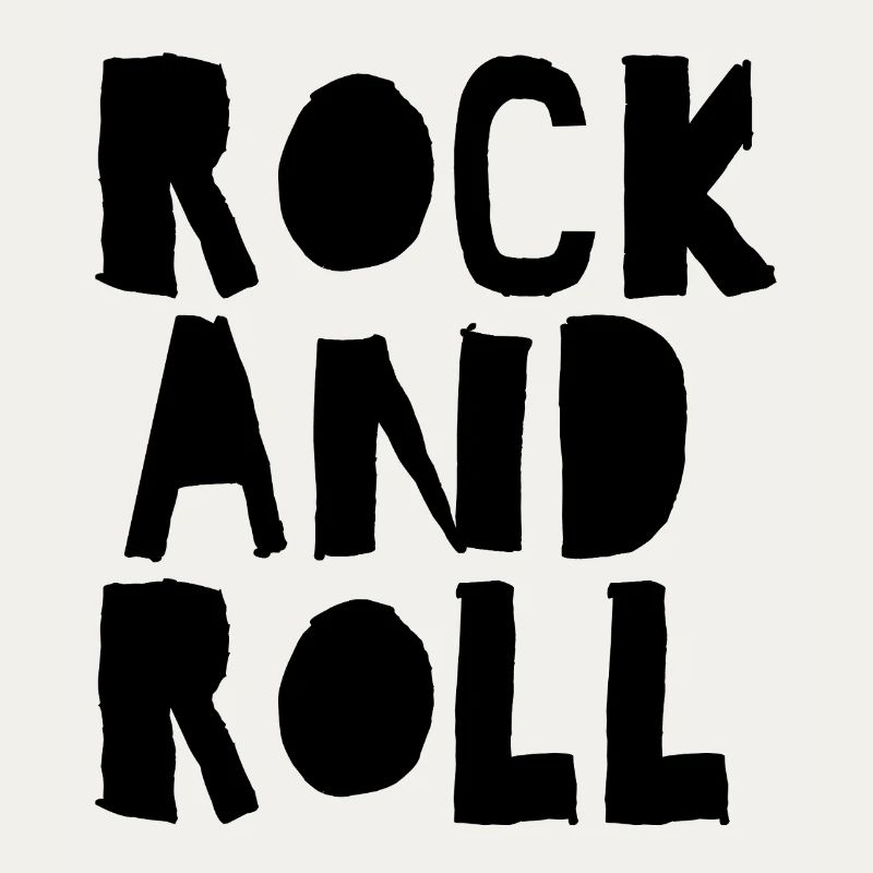 Rock'n'Roll-Logo mit Distressed