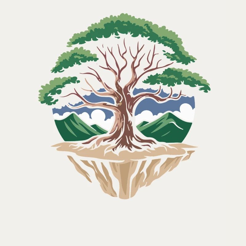 Tree Island Circle Landscape