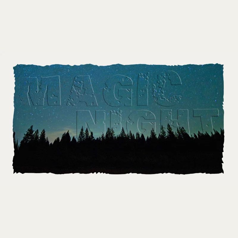 Magic Night | Nachthimmel mit Wald (2. Upload)