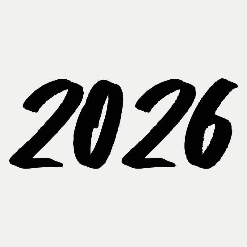 Year 2026 Brushstroke