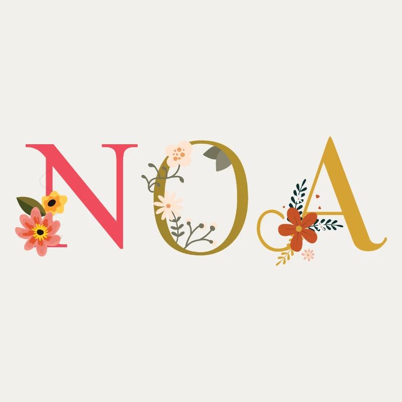 Nom de l’ANO décoré de fleurs