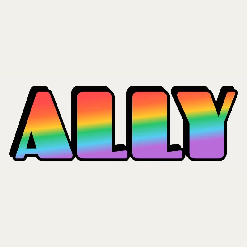 Ally Rainbow Letters