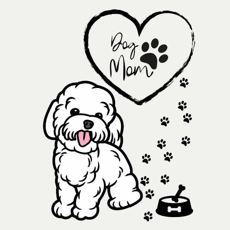 Pull mignon pour maman chien, pull chiot pour femme