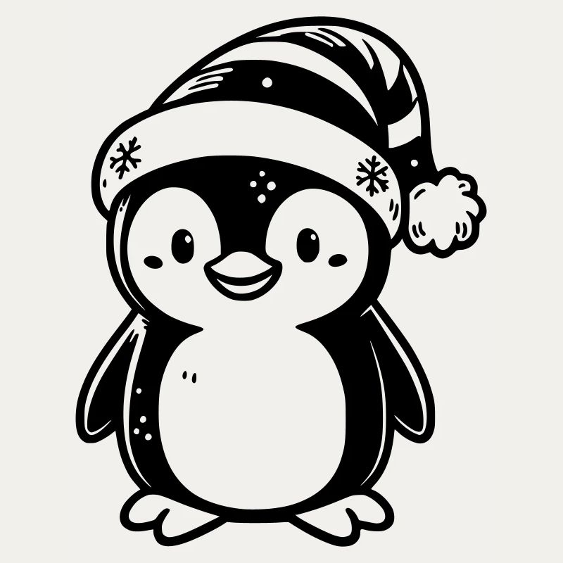 Fröhlicher Weihnachtspinguin