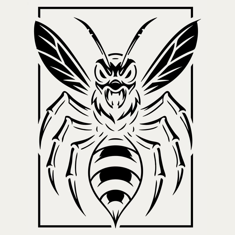 Stylized wasp
