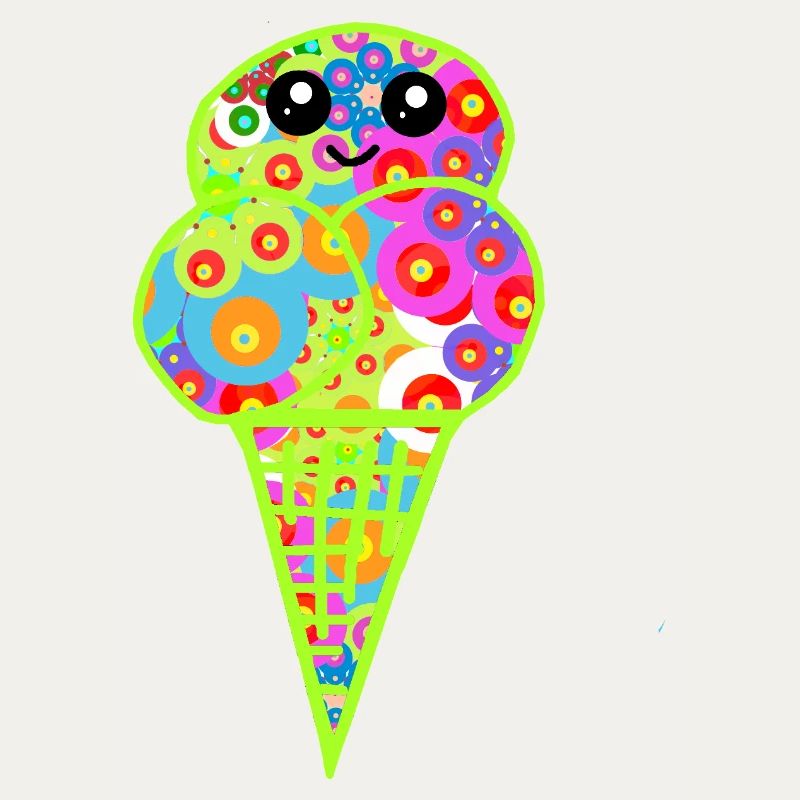 Retro Eis Vintage Kinder Kind 60er 