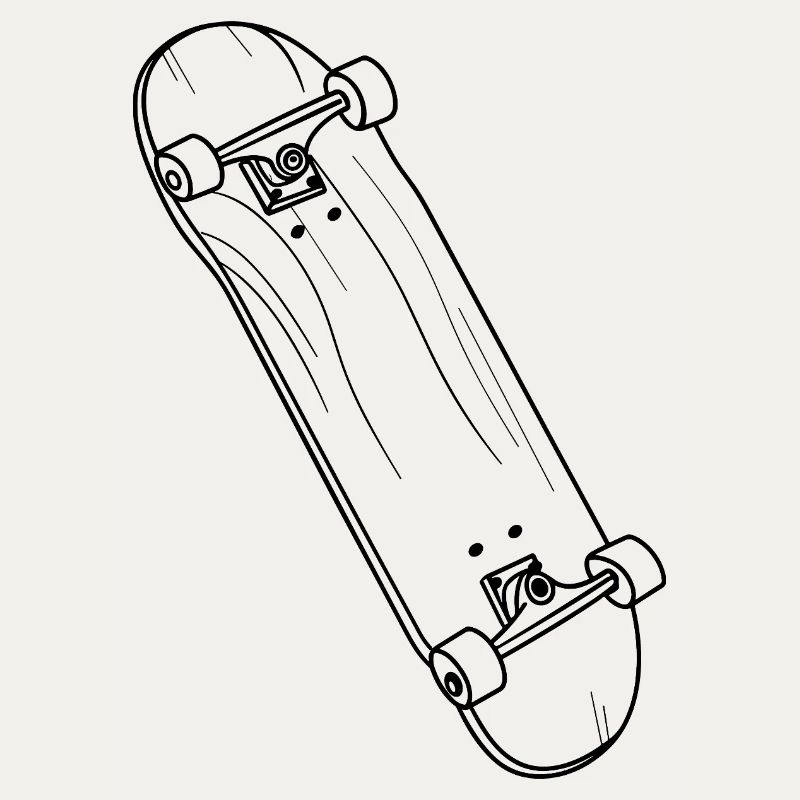 Skateboard Drawing