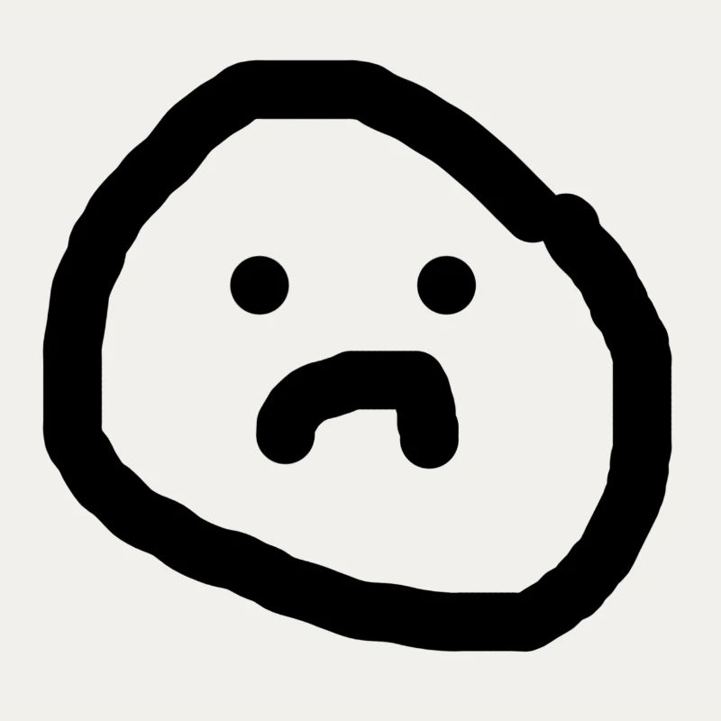 Sad face