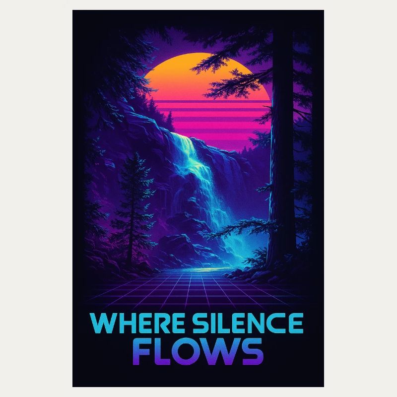 Where Silence Flows Neon Gorge