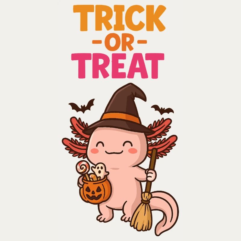 Axolotl Süßes oder Saures Halloween