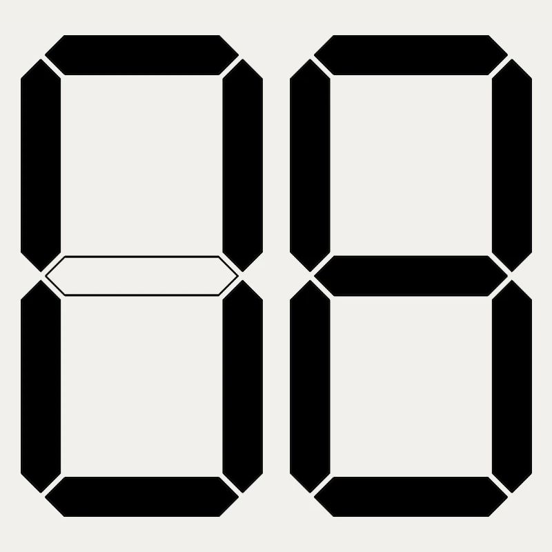 NUMMER 08 Null Acht Geburtstag Geschenk Digital
