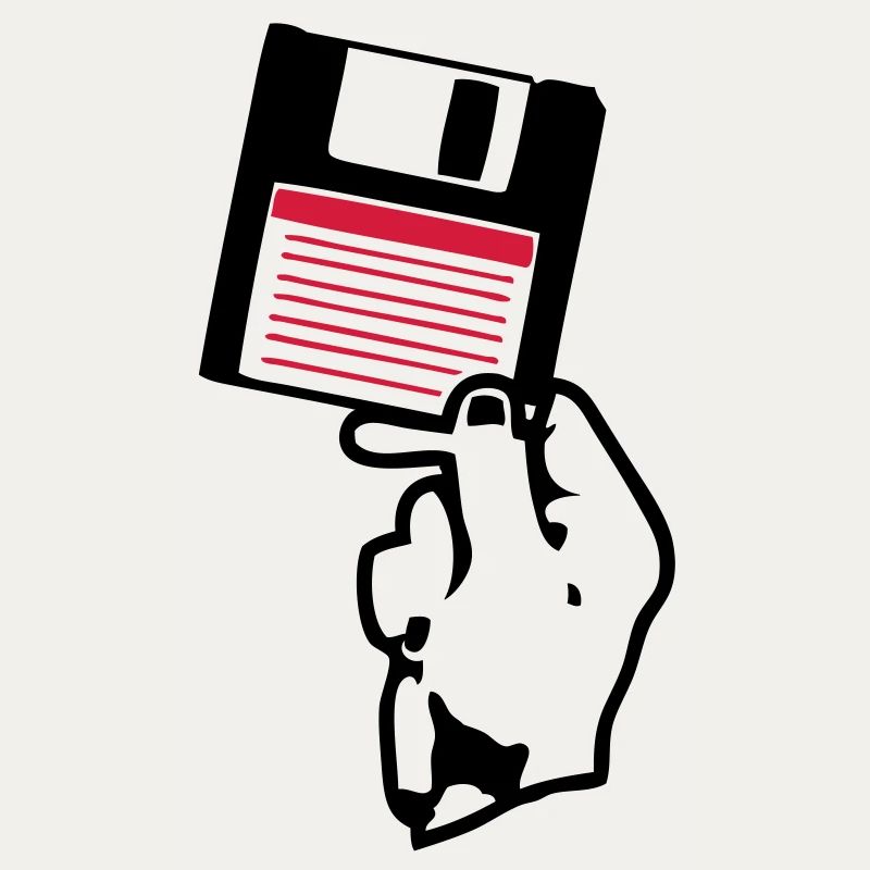 floppy disk scheibe disco hand hand