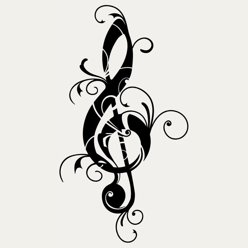 Clé, clef, musique, note classique, sol, notation