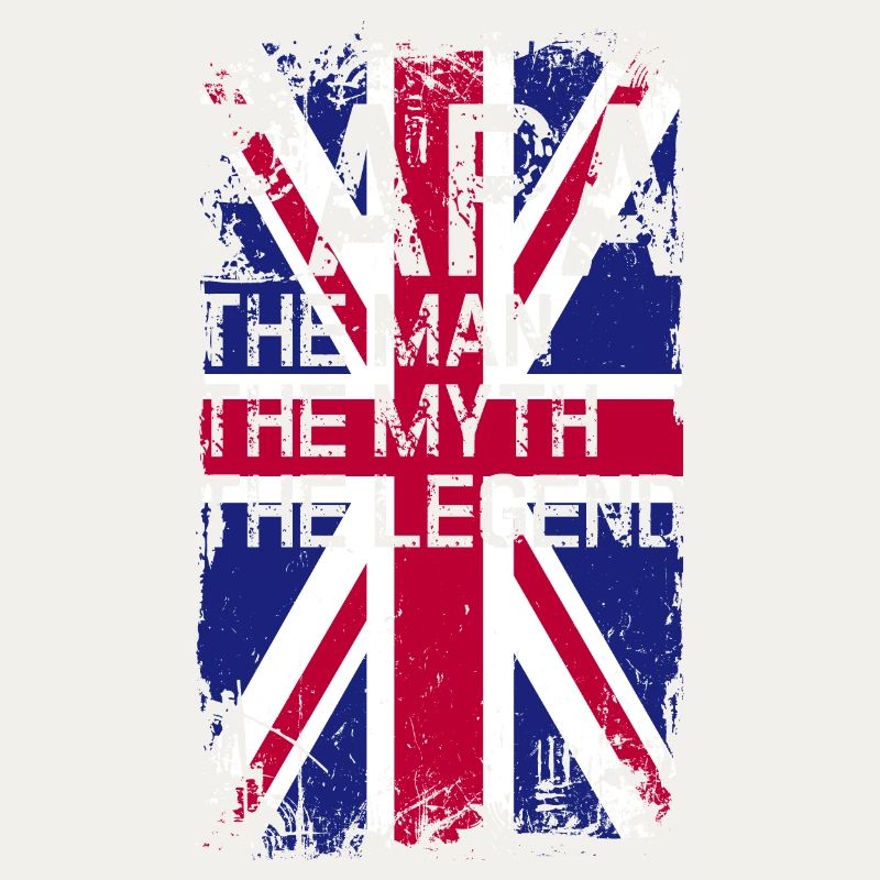 Grunge Union Jack Text Tee