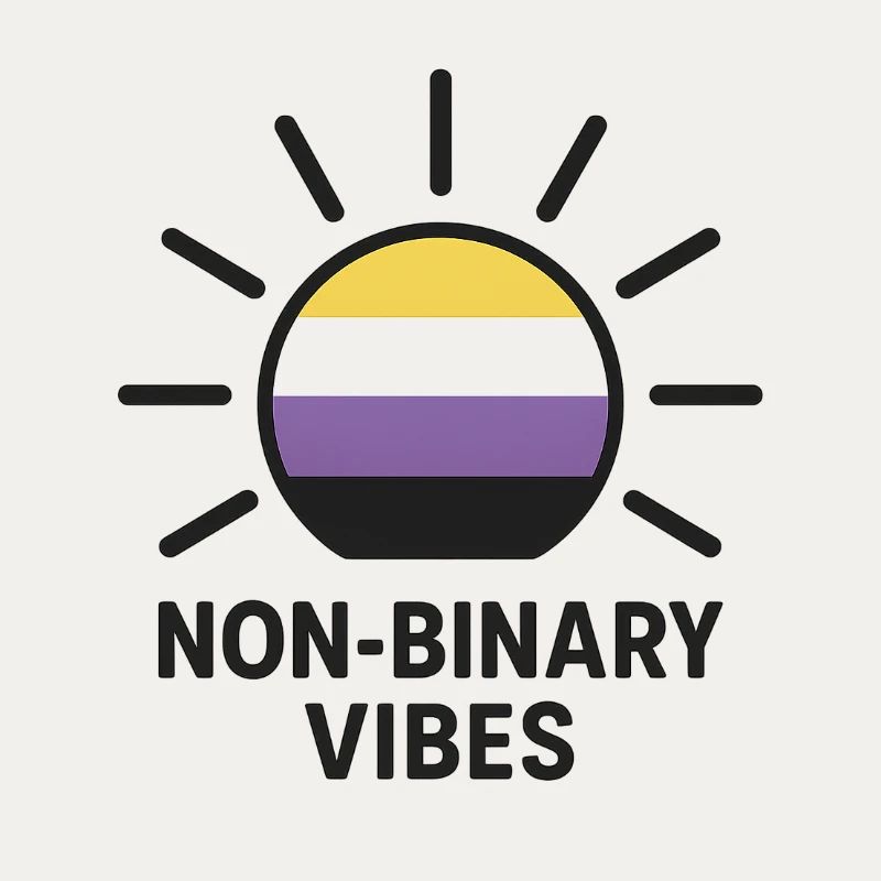 Non-Binary Vibes Sonnenlogo