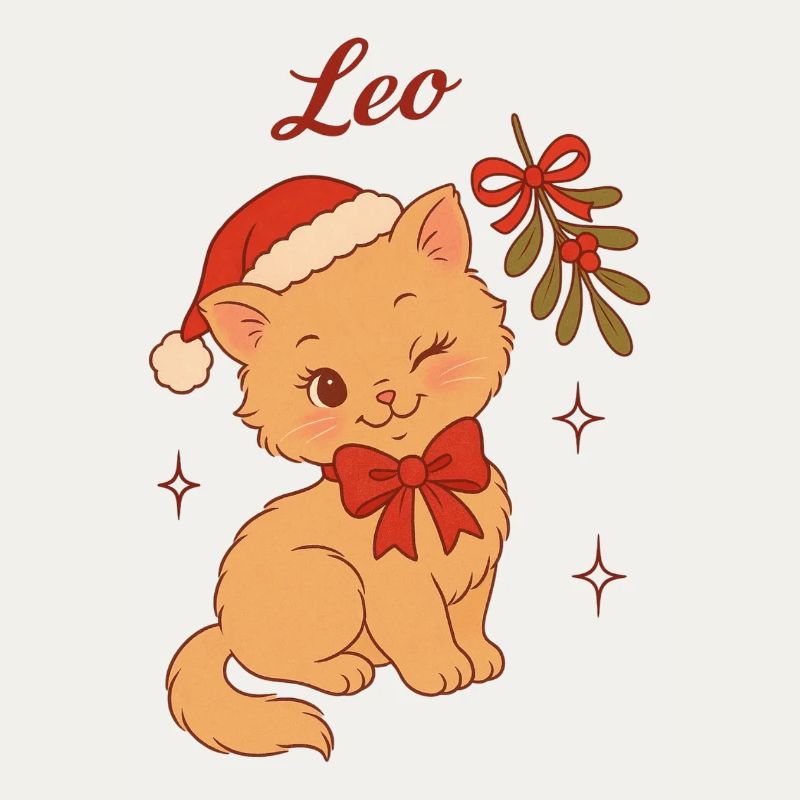 Weihnachtskätzchen Leo