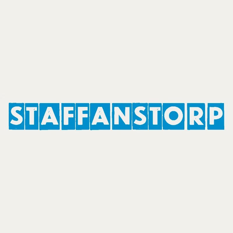 Staffanstorp – Blue Text Design