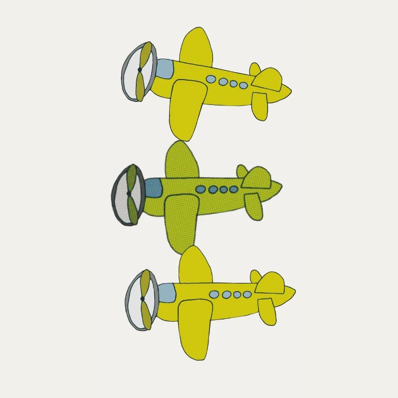 flugzeug 3fach
