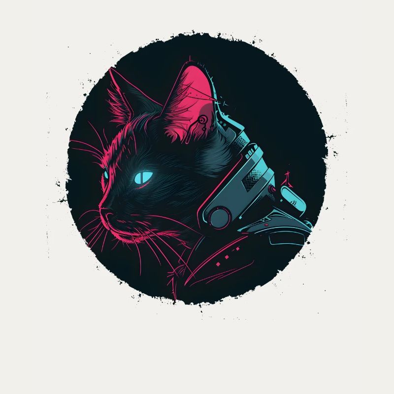 Chat dans le style Steampunk