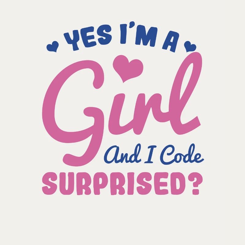 Mädchen und Programmiererin