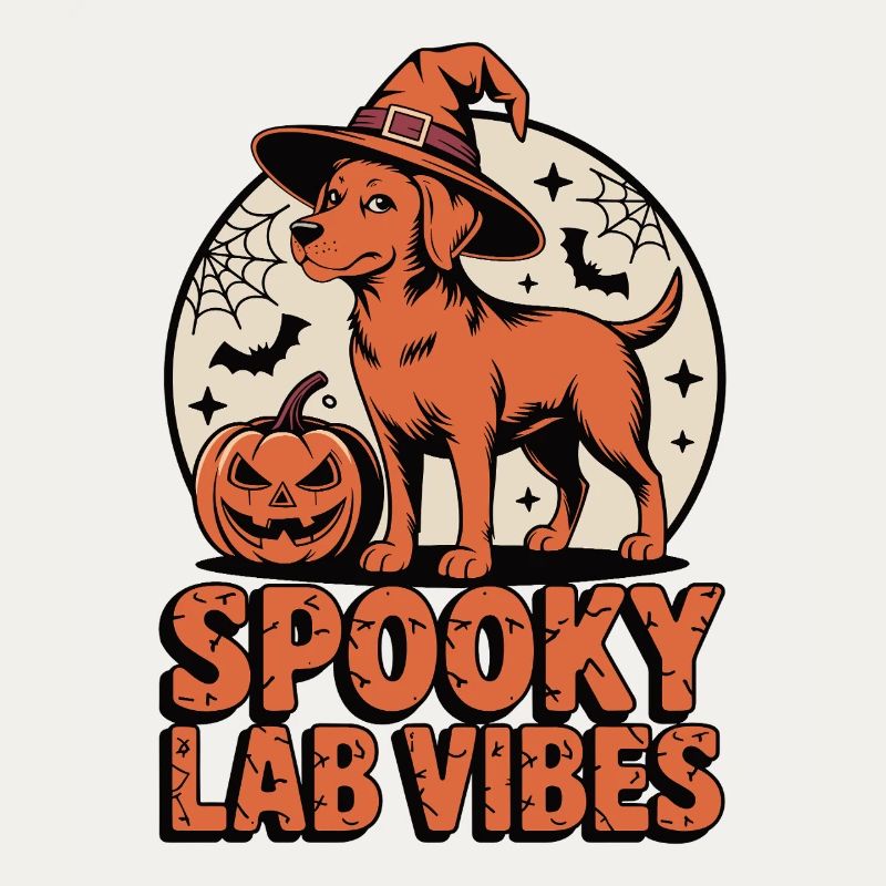 Spukiger Foxred Labrador Halloween