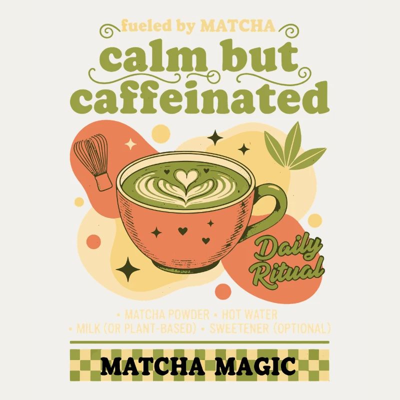 Calm But Caffeinated Fueled By Matcha Magic