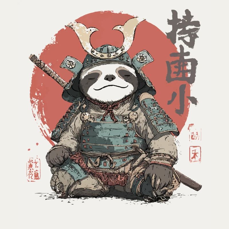 Faultier-Samurai-Rüstung