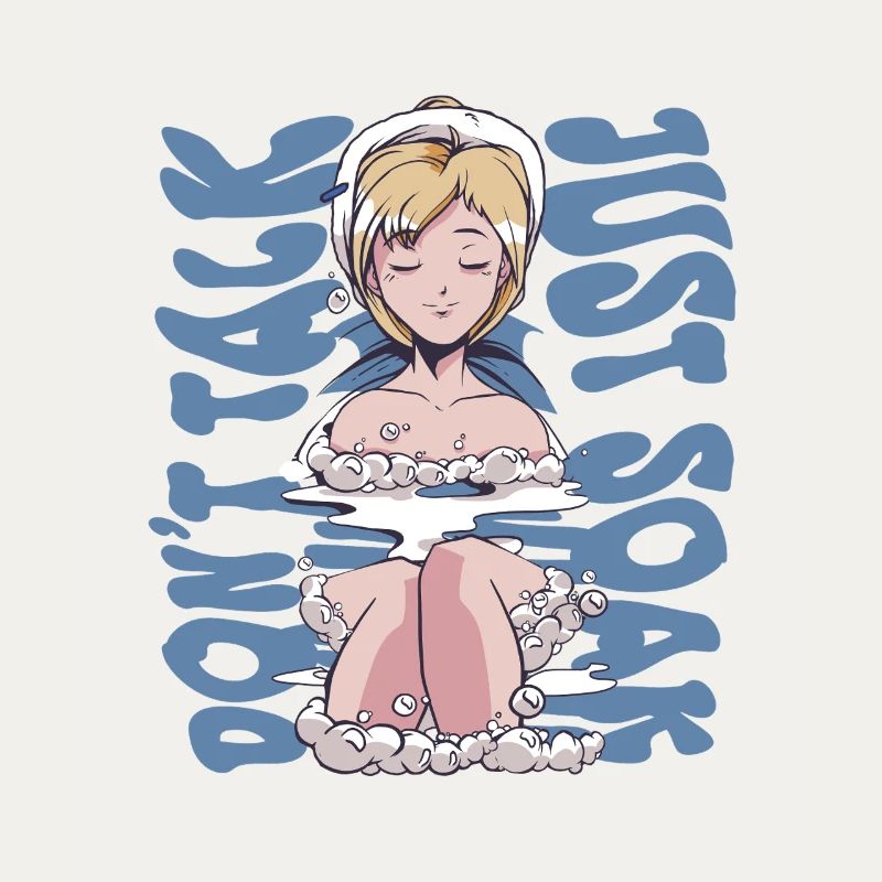 Onsen Hot Spring Bath Dont Talk Just Soak