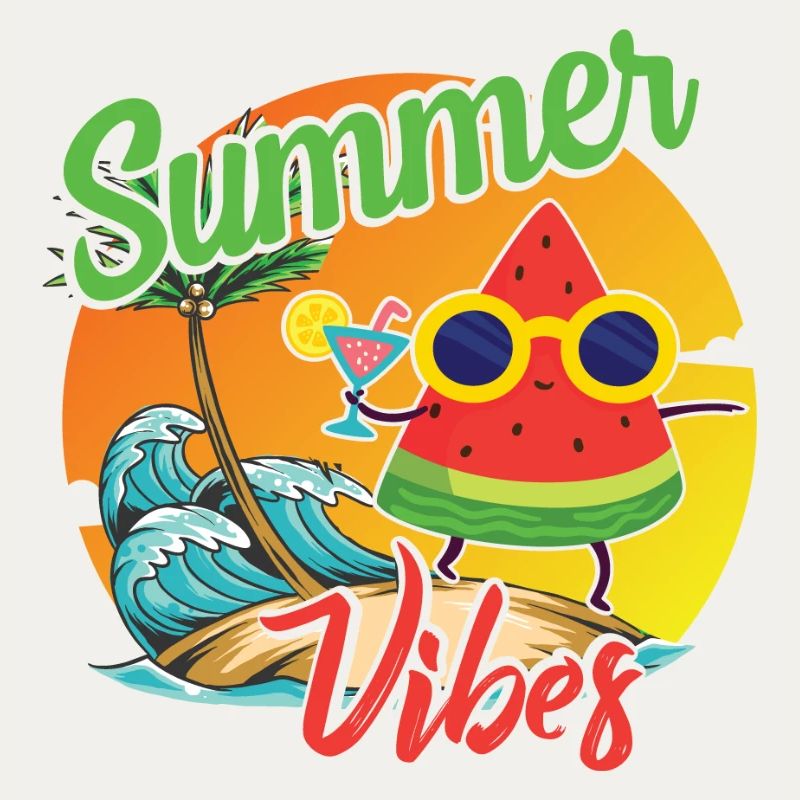 Sommer Vibes Wassermelone Design