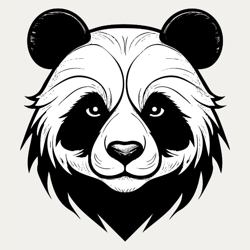 Conception élégante du masque de panda