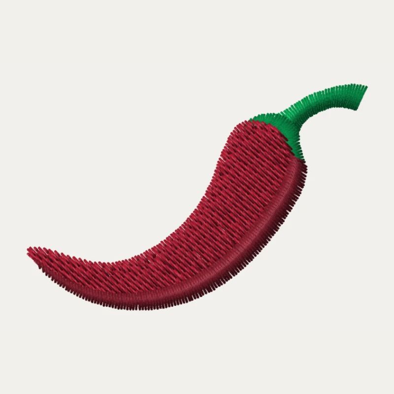 Chili bestickt